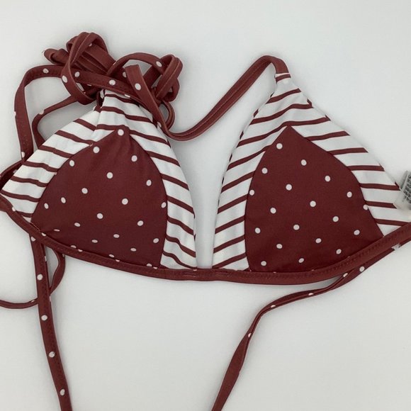New Victoria’s Secret PINK Reversible Triangle Swim Bikini Top - Small - Picture 1 of 3
